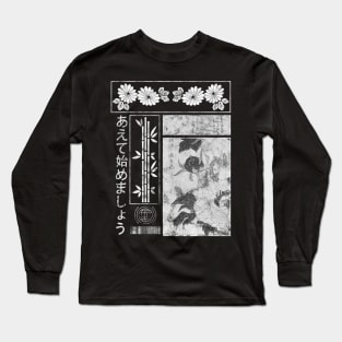 Japanese Streetwear Vaporwave Aesthetic Japan Fashion 341 Long Sleeve T-Shirt